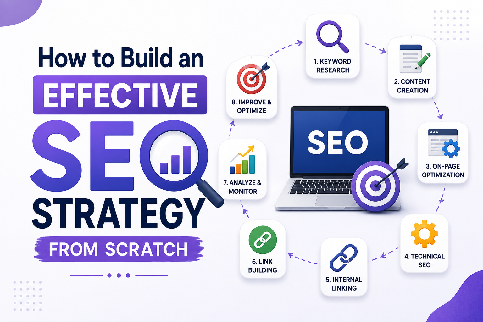How to build an effective SEO strategy from scratch for better search rankings and organic traffic