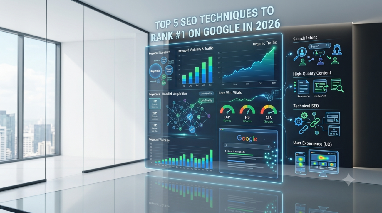 Top 5 SEO Techniques to Rank #1 on Google in 2026