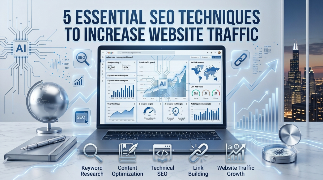3. 5 Essential SEO Techniques to Increase Website Traffic