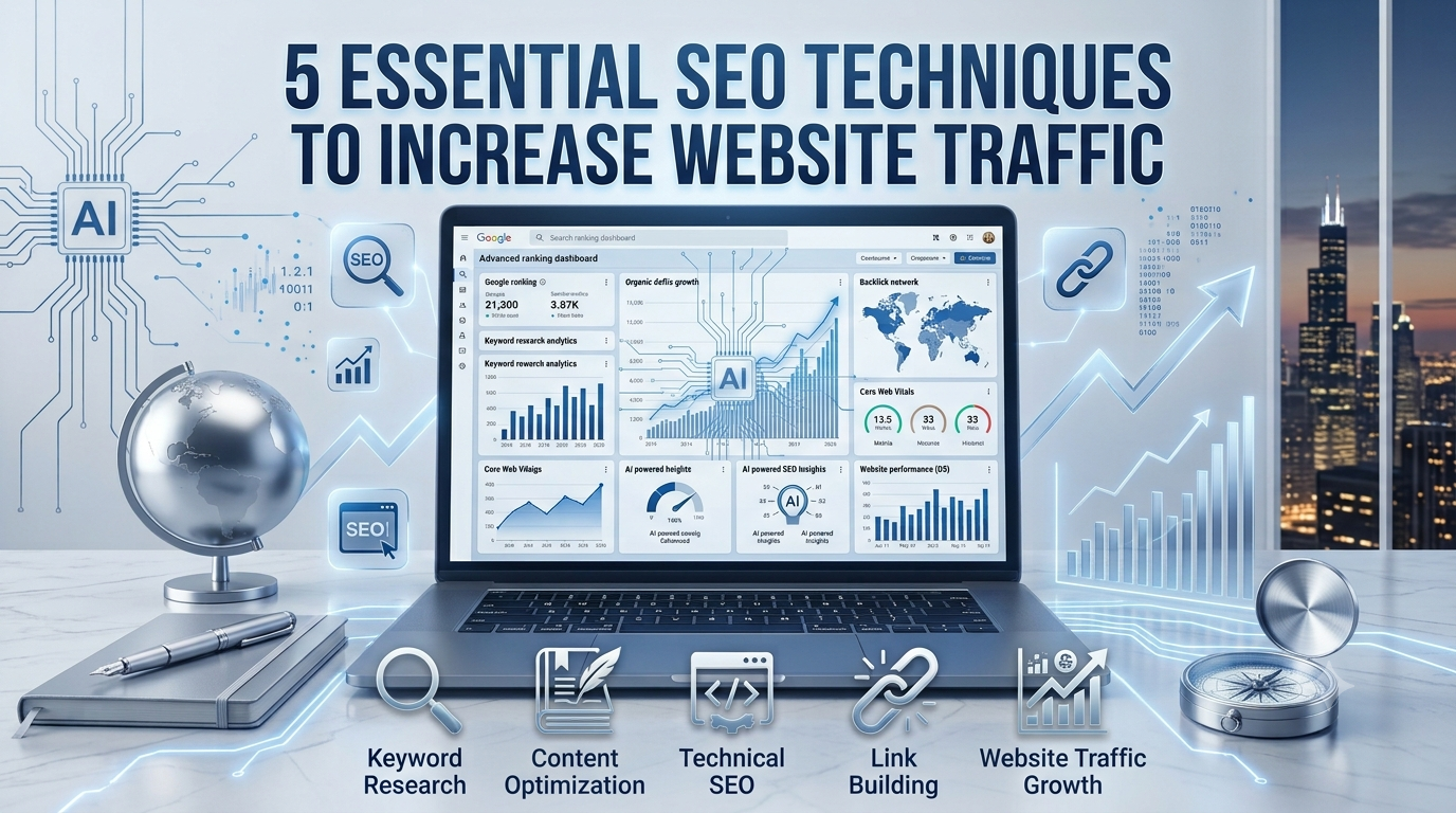 3. 5 Essential SEO Techniques to Increase Website Traffic